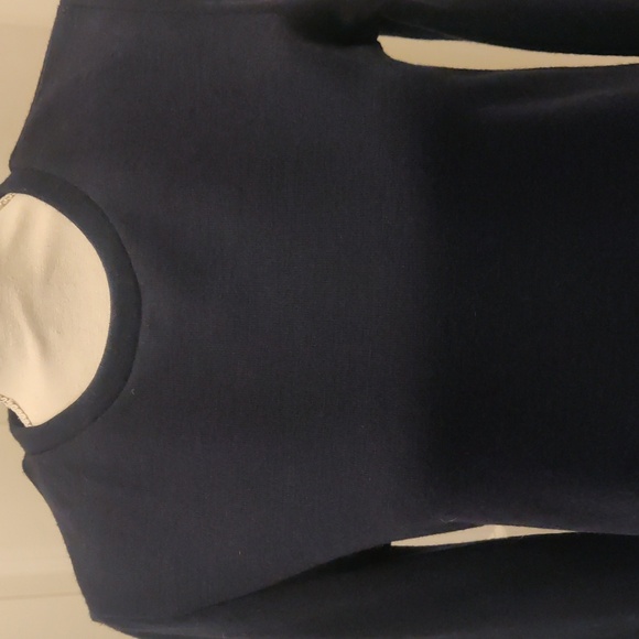 New! Vintage Retro Inspired The lines in between shirt/dress sz XS navy Cyber - Picture 2 of 9